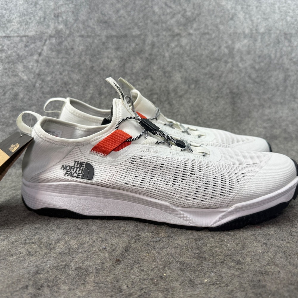 The North Face Platte Canyon Men White Orange Mesh Sneakers NF0A8AE3 Sz 12.5 NWT
